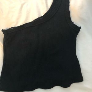 Urban outfitters Black one shoulder tank